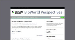 Desktop Screenshot of bioworld.blogs.bioworld.com