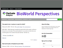 Tablet Screenshot of bioworld.blogs.bioworld.com